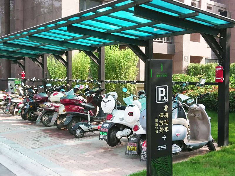 電動(dòng)車(chē)車(chē)棚膜結(jié)構(gòu)